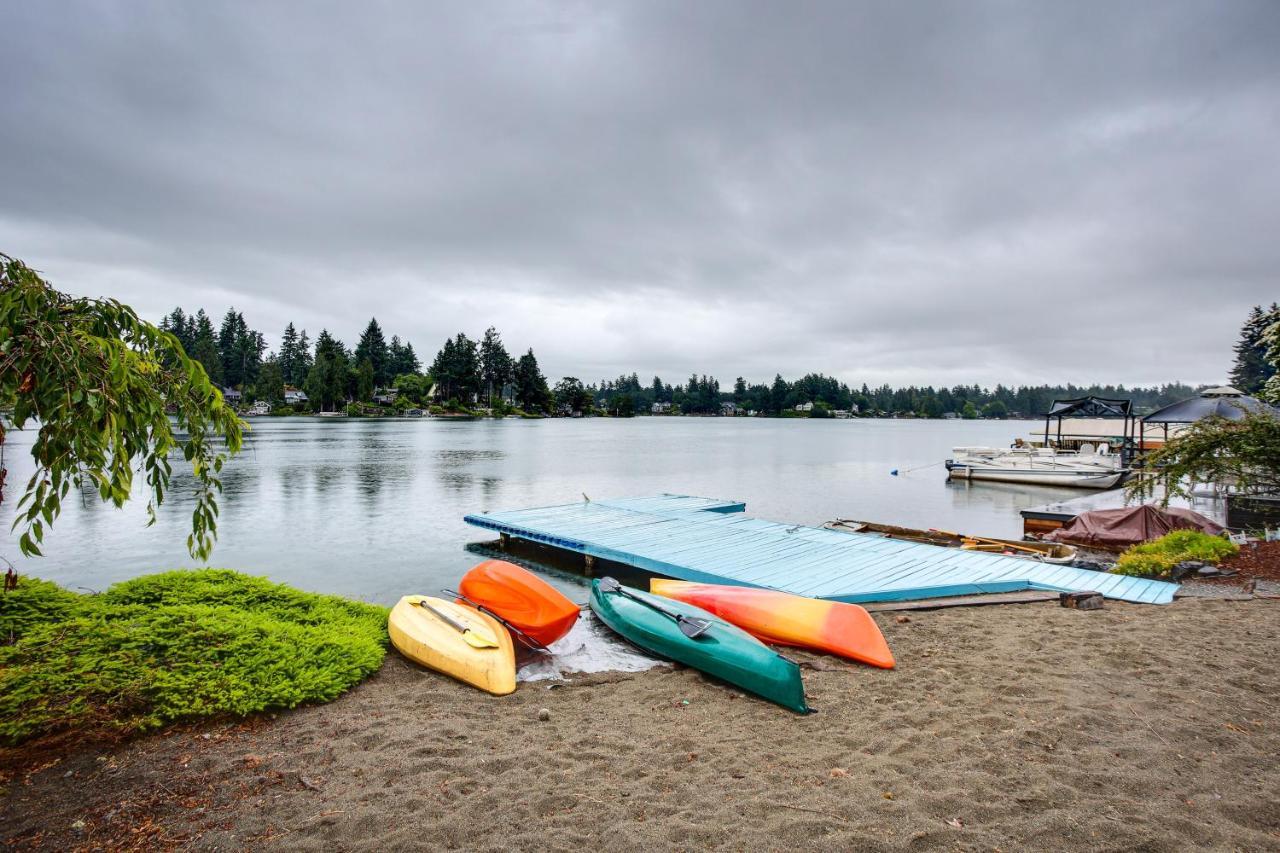 Tacoma Home On Steilacoom Lake With Dock! Ngoại thất bức ảnh