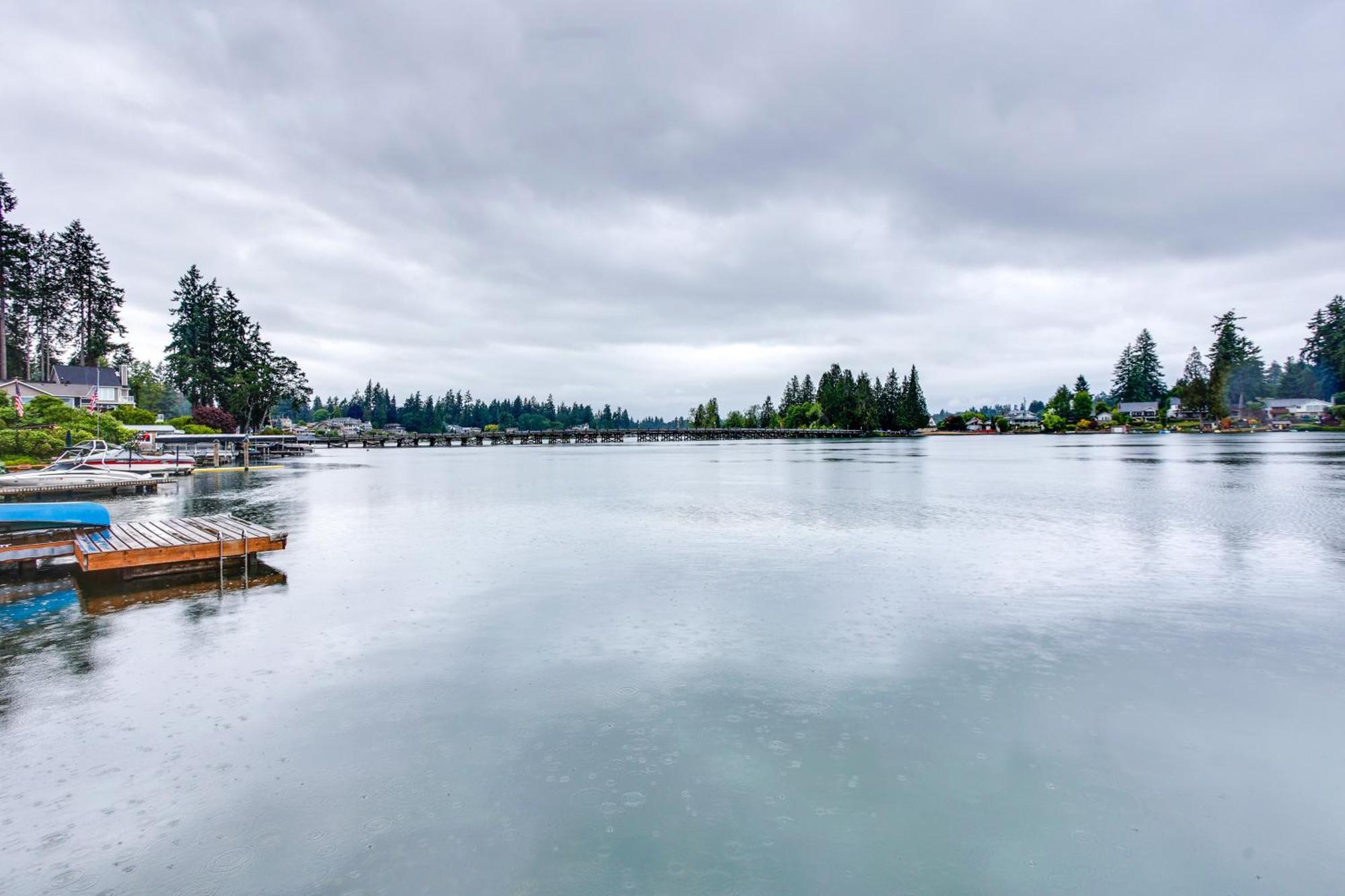 Tacoma Home On Steilacoom Lake With Dock! Ngoại thất bức ảnh