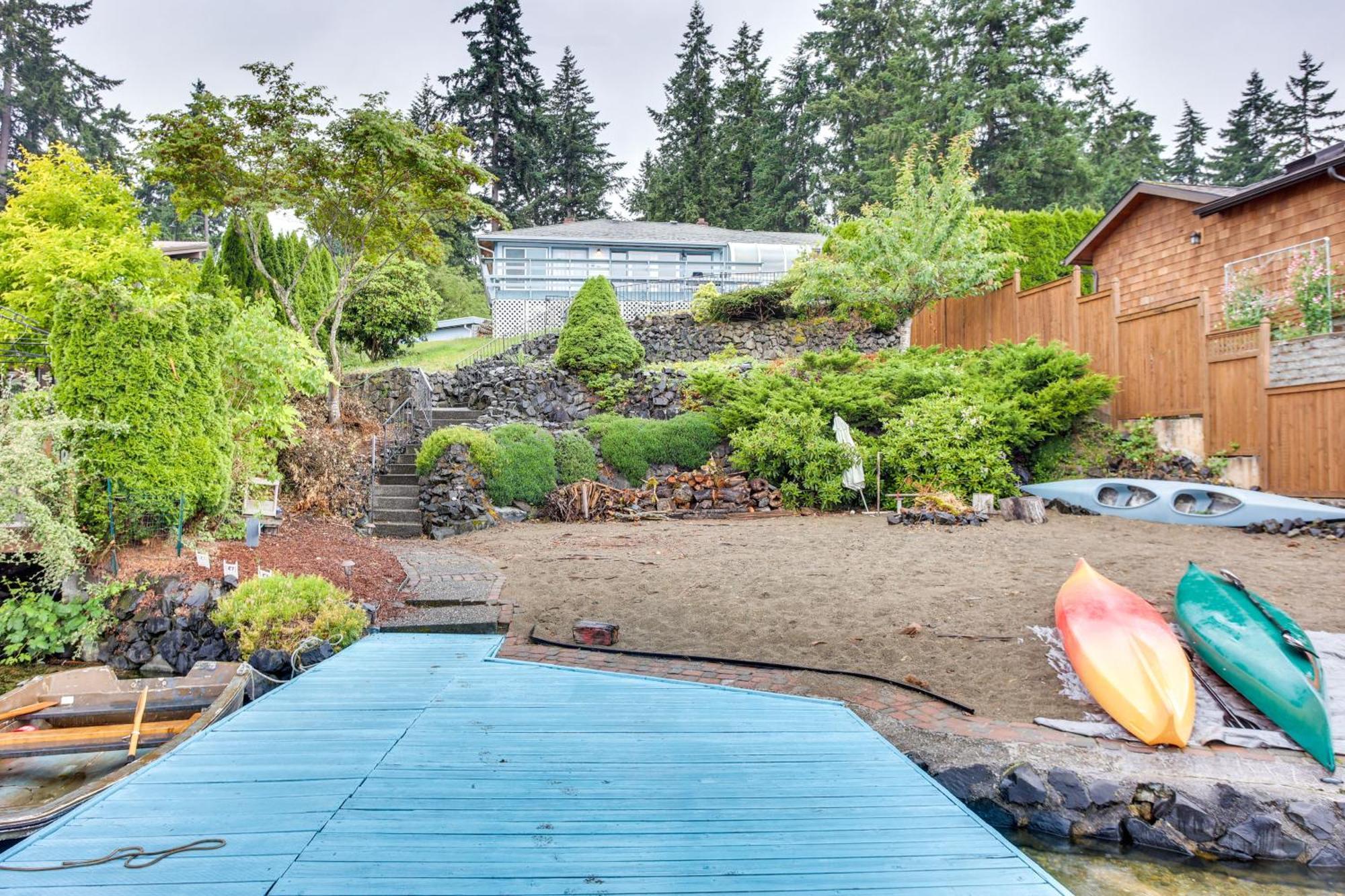 Tacoma Home On Steilacoom Lake With Dock! Ngoại thất bức ảnh