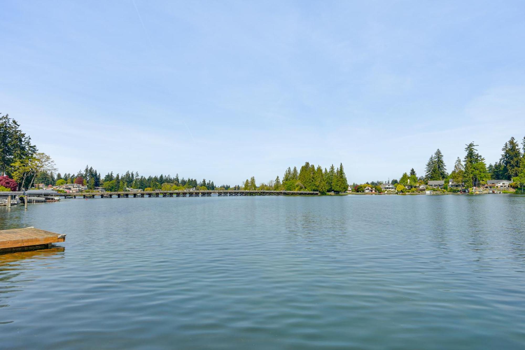 Tacoma Home On Steilacoom Lake With Dock! Ngoại thất bức ảnh