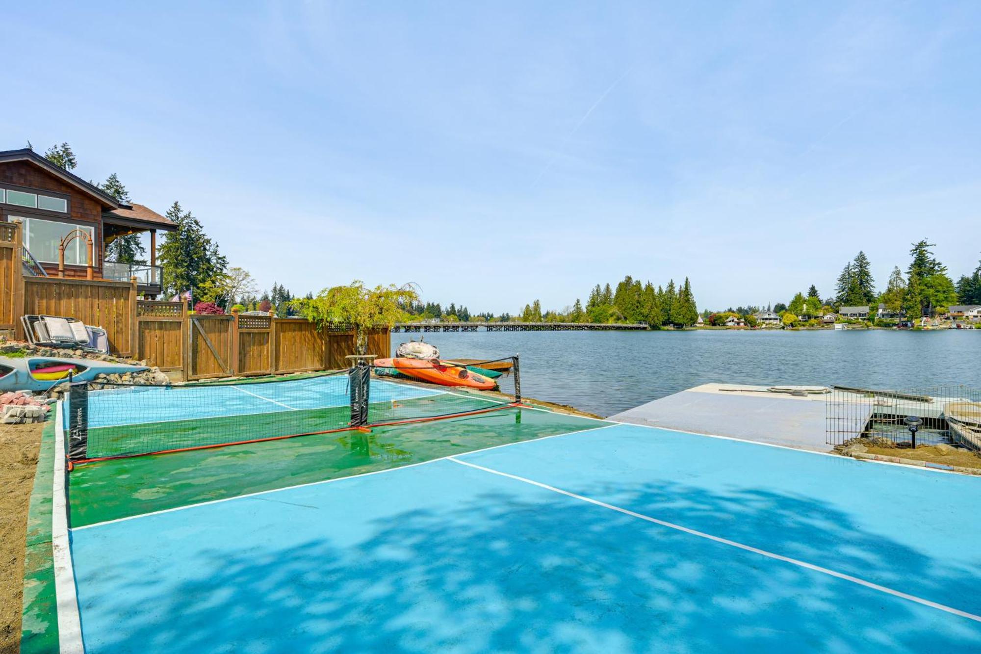 Tacoma Home On Steilacoom Lake With Dock! Ngoại thất bức ảnh